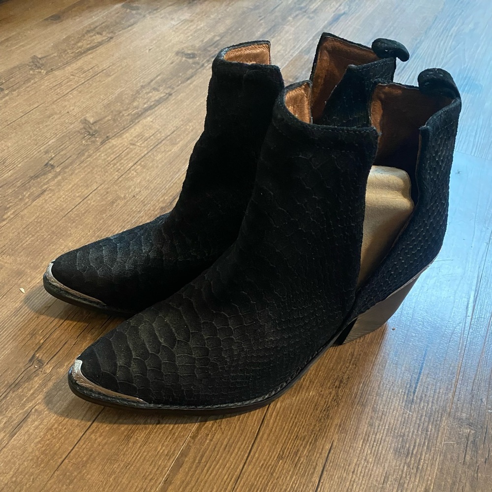 Jeffrey Campbell Heels Black Snakeskin